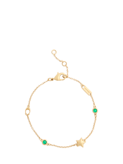 Coach Chain Link Charm Bracelet, Gold - view 2, Gold