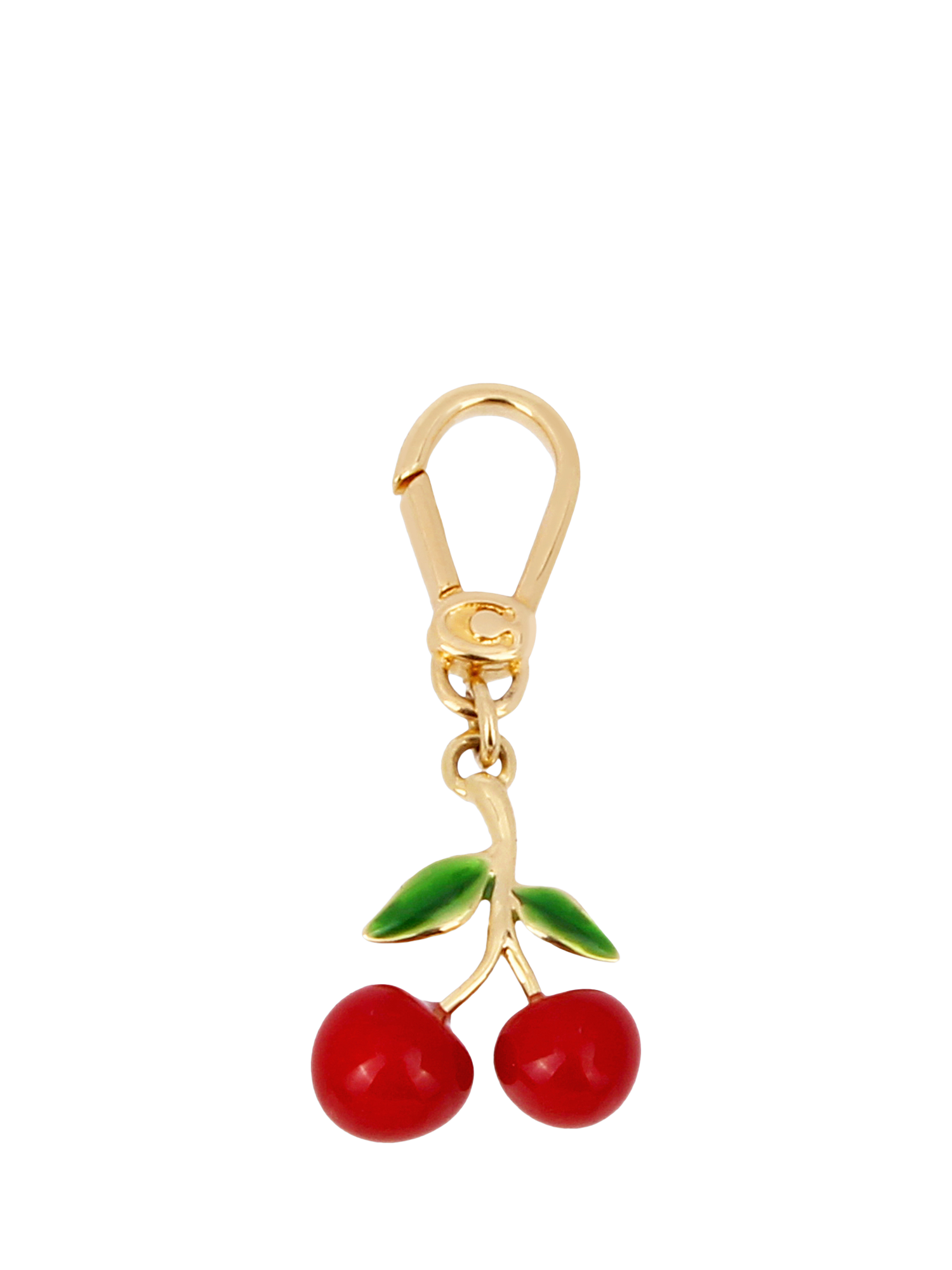 Product image 1 of 3, which shows Coach Cherry Cluster Charm, Gold
