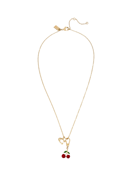 Coach Cherry Cluster Charm, Gold - view 2, Gold