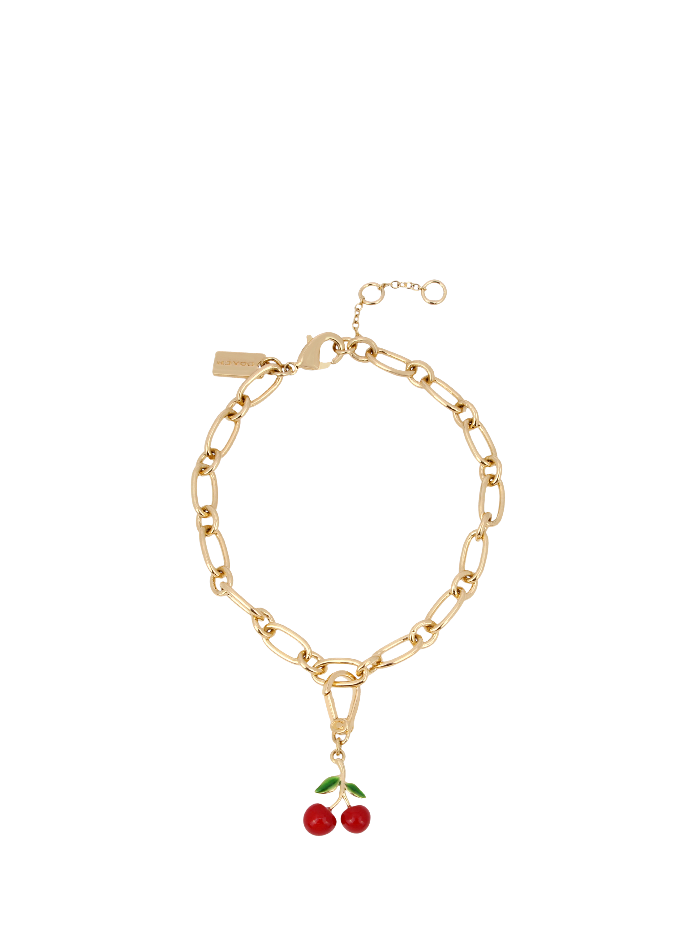 Product image 3 of 3, which shows Coach Cherry Cluster Charm, Gold