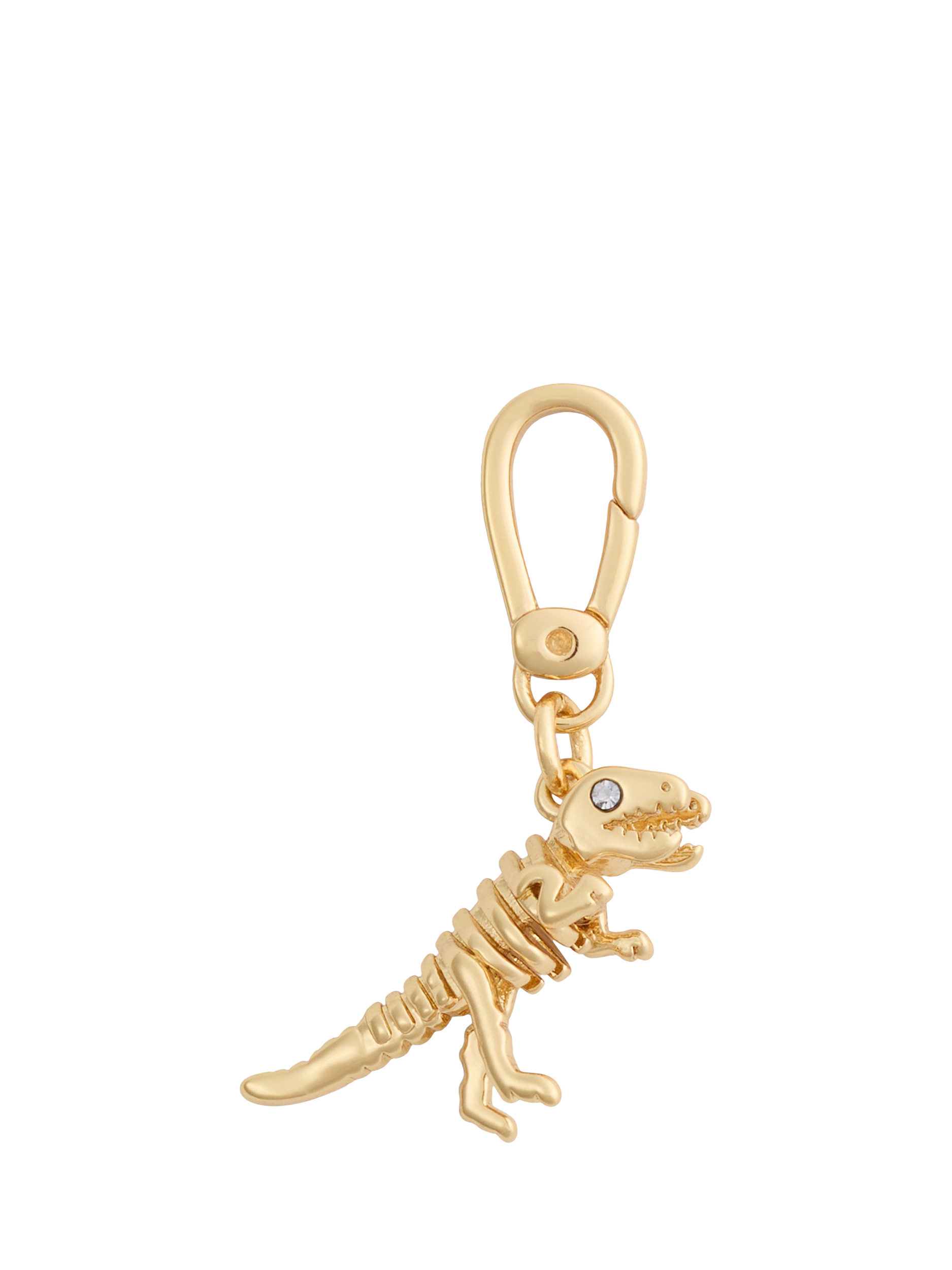 Product image 2 of 7, which shows Coach Rexy Dino Motif Charm, Gold