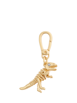 Coach Rexy Dino Motif Charm, Gold - view 2, Gold