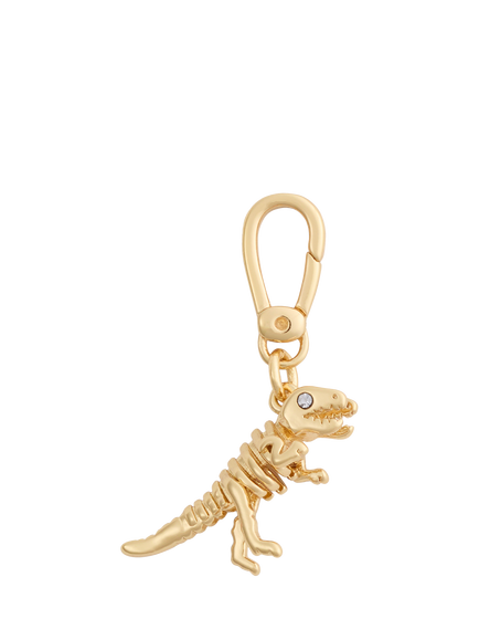 Coach Rexy Dino Motif Charm, Gold - view 2, Gold