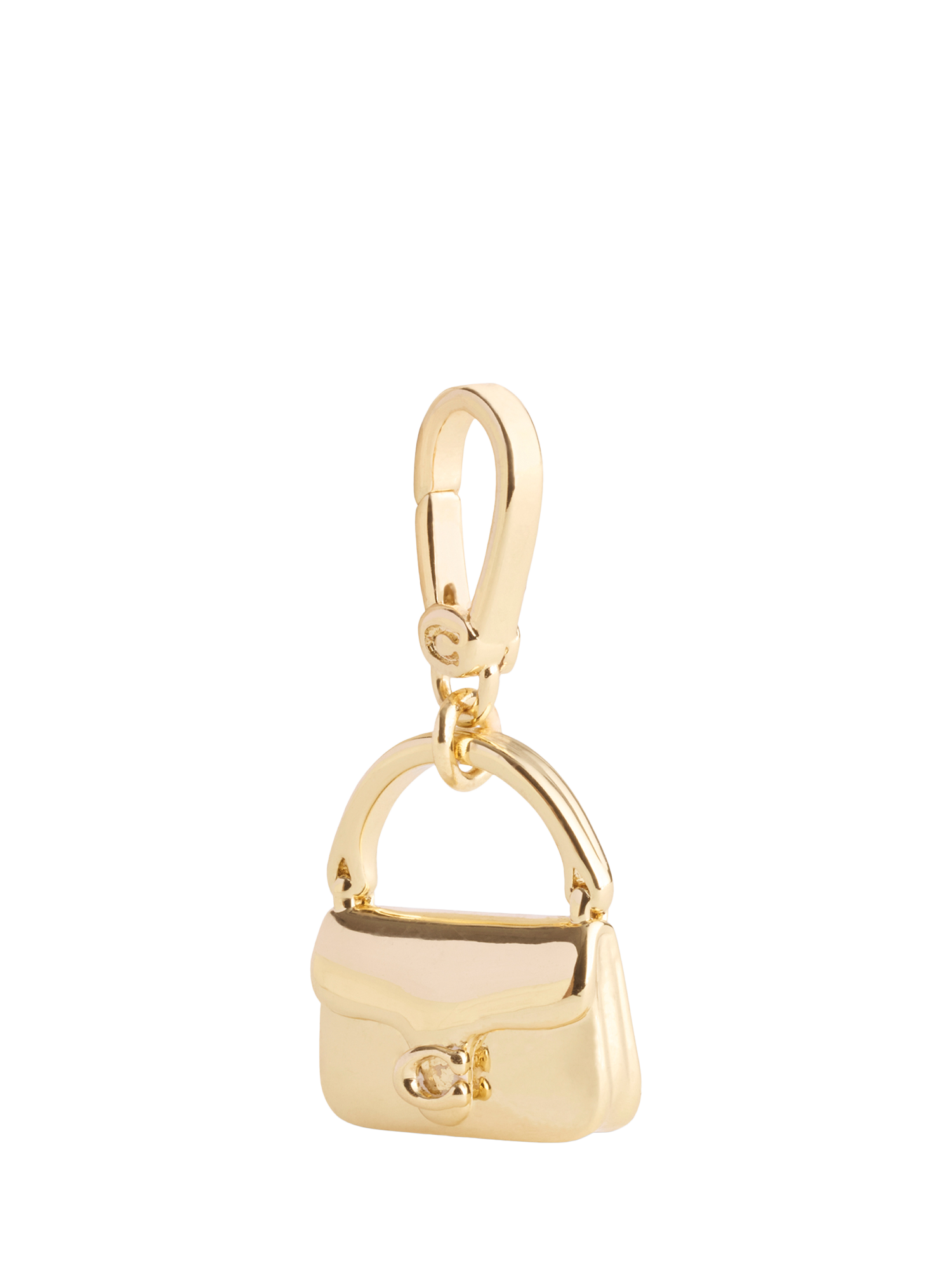 Product image 3 of 7, which shows Coach Tabby Handbag Charm, Gold