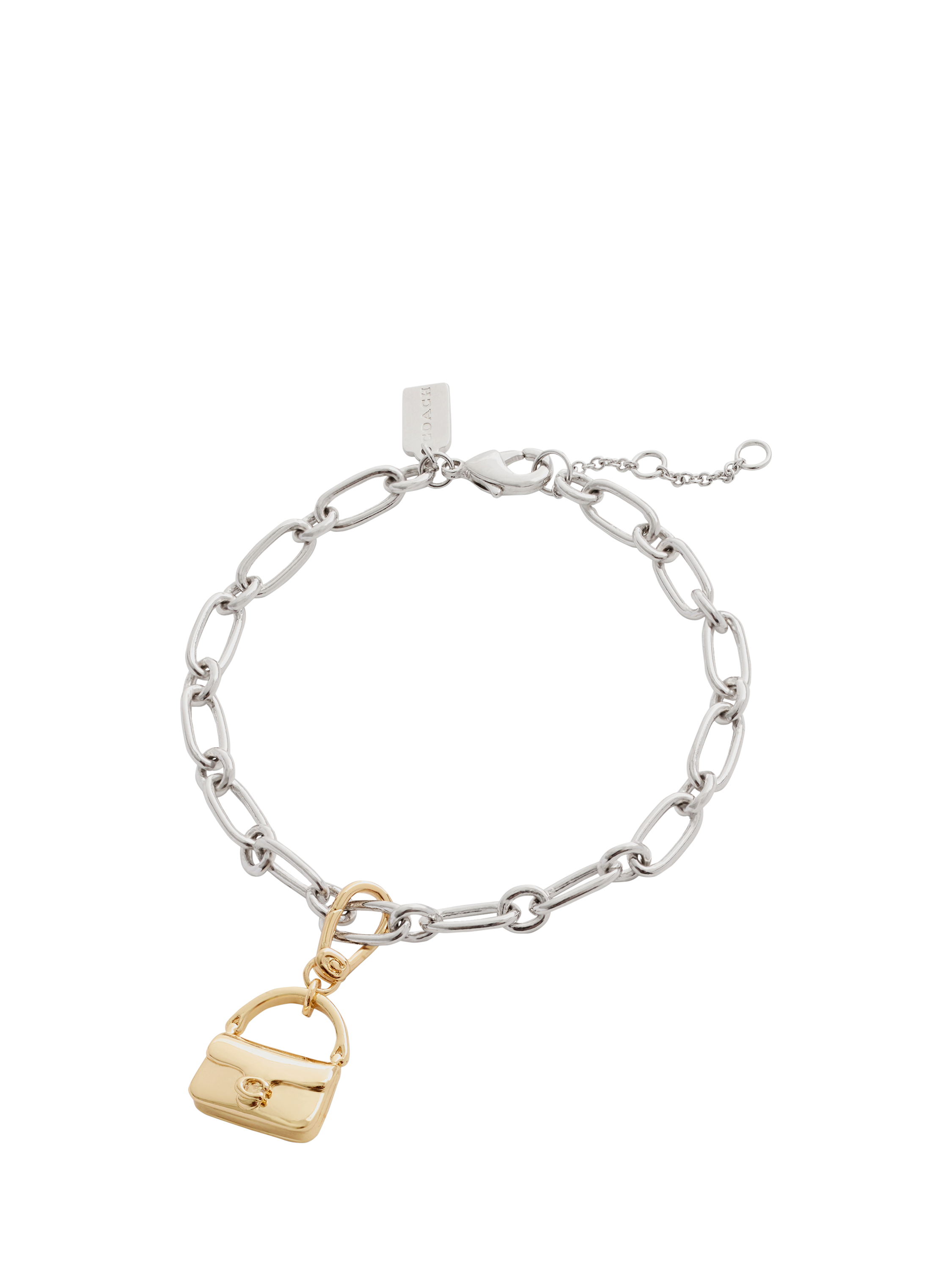 Product image 6 of 7, which shows Coach Tabby Handbag Charm, Gold