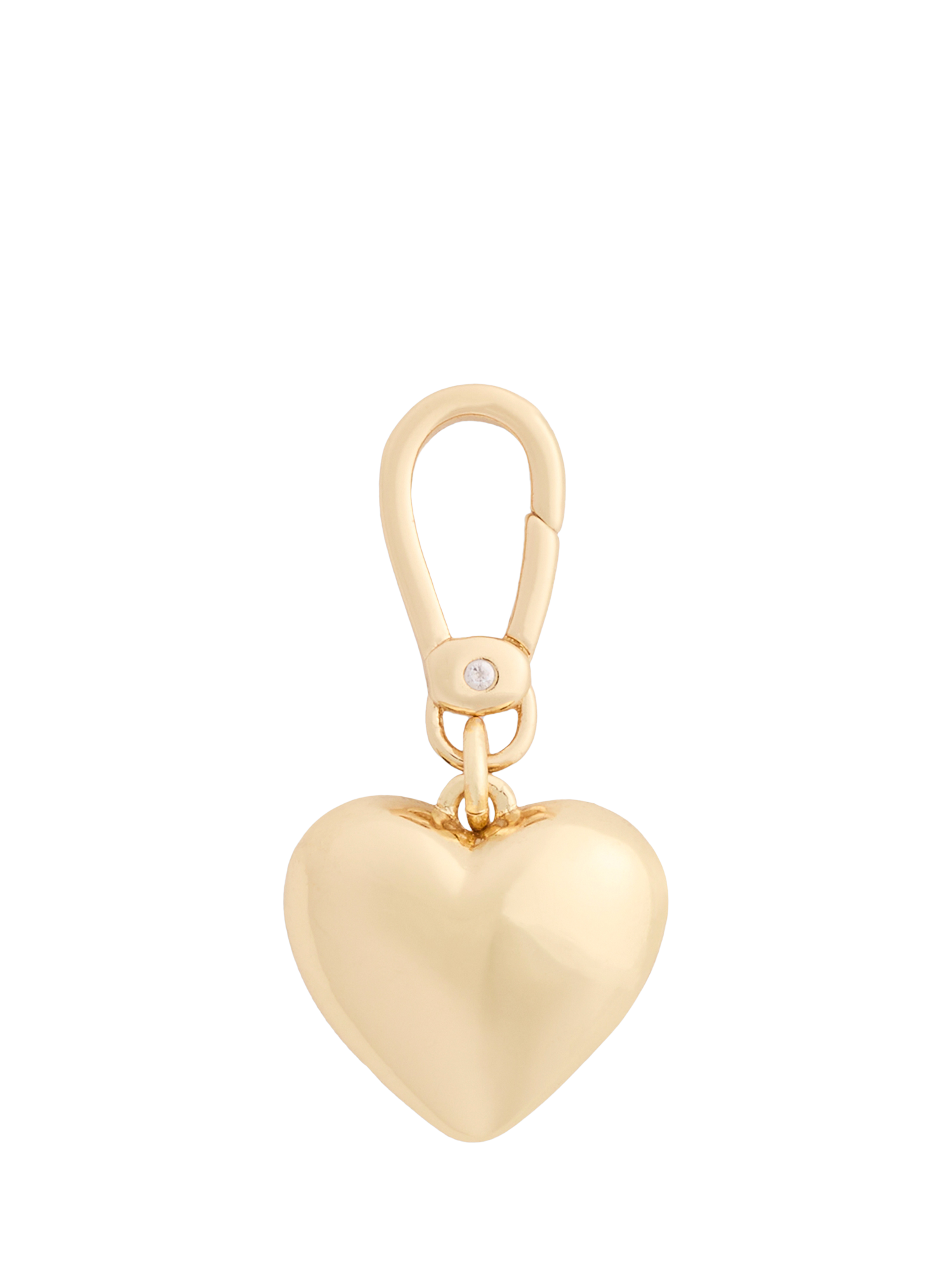 Product image 2 of 7, which shows Coach Signature C Heart Charm, Gold