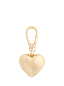 Coach Signature C Heart Charm, Gold - view 2, Gold