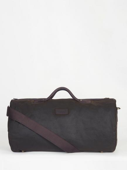Barbour Wax Holdall, Olive - view 2, Olive