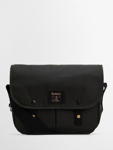 Barbour Filed Waxed Riever Crossbody Bag, Sage, Sage