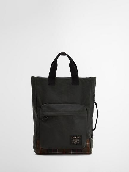 Barbour Field Waxed Backpack, Sage/Classic, Sage/Classic