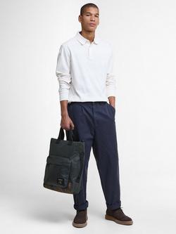 Barbour Field Waxed Backpack, Sage/Classic - view 2, Sage/Classic