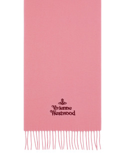 Vivienne Westwood Wool Rectangle Scarf, Pink, Pink