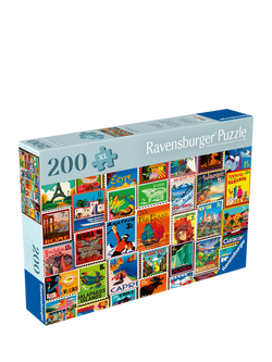 Ravensburger Travel Stamps Jigsaw Puzzle, 200 Pieces, Multi