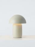 John Lewis Mushroom Rechargeable Dimmable Table Lamp, Putty