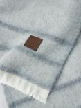 MM Diadema Woven Wool Scarf, Light Grey