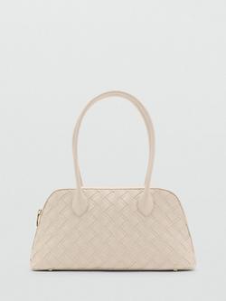 Mango Clavel Bowling Bag, Off White