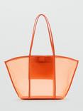 Mango Dalsi Shopper Tote Bag, Orange