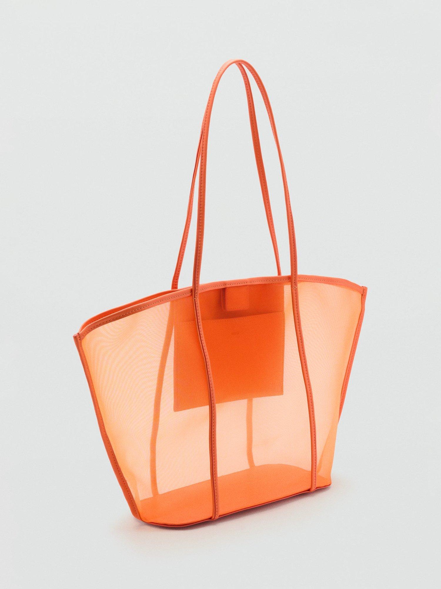Product image 2 of 5, which shows Mango Dalsi Shopper Tote Bag, Orange