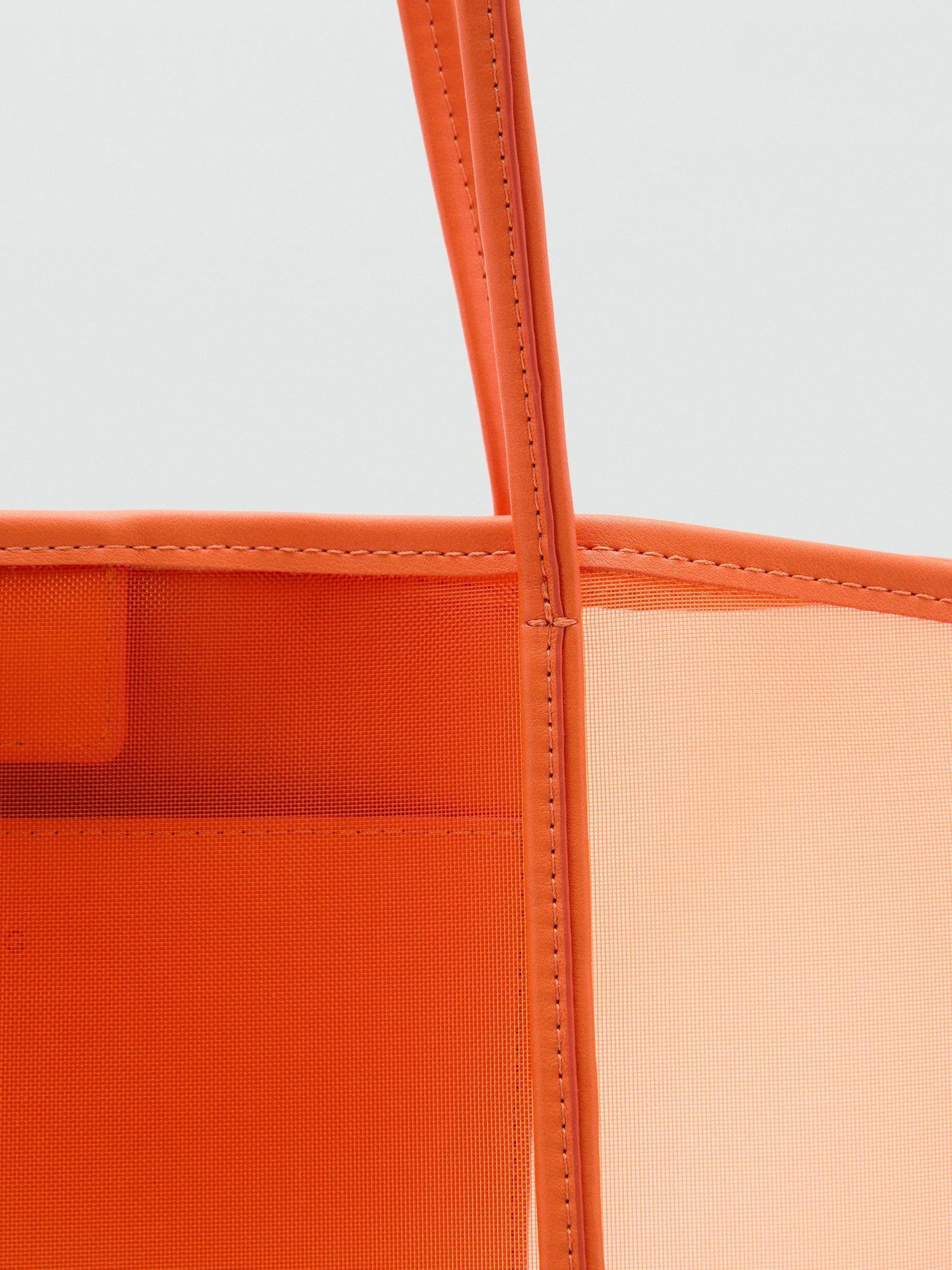 Product image 3 of 5, which shows Mango Dalsi Shopper Tote Bag, Orange