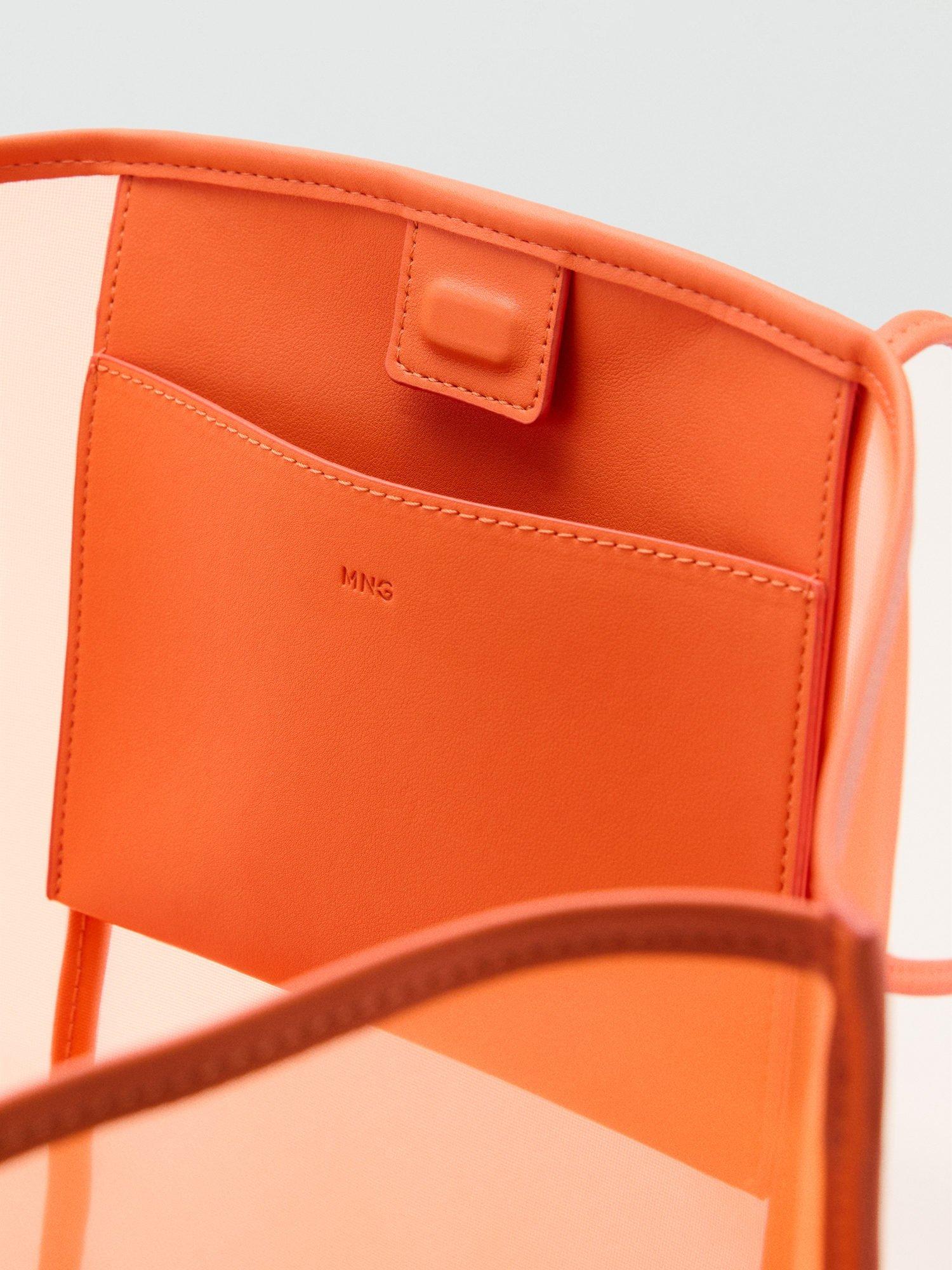 Product image 4 of 5, which shows Mango Dalsi Shopper Tote Bag, Orange