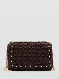 Mango Espiga Cross Body Bag, Chocolate