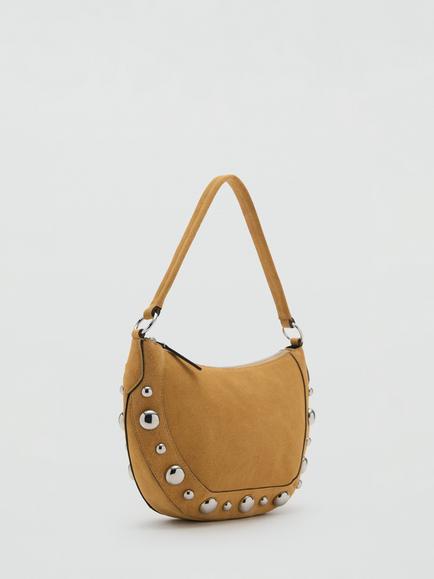 Mango Gari Suede Grab Gab - view 2, Mustard