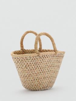 Mango Marcia Shopper Tote Bag - view 2, Light Beige