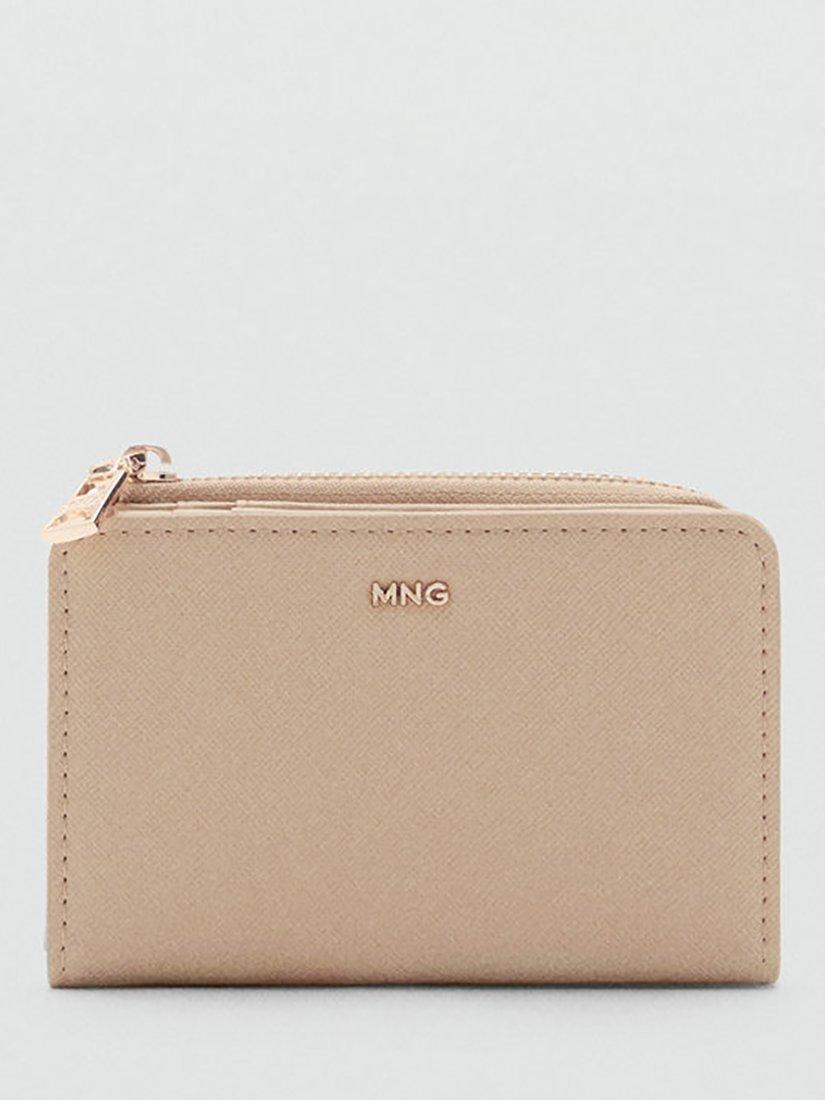 Product image 1 of 4, which shows Mango Martes Zipped Purse, Yellow