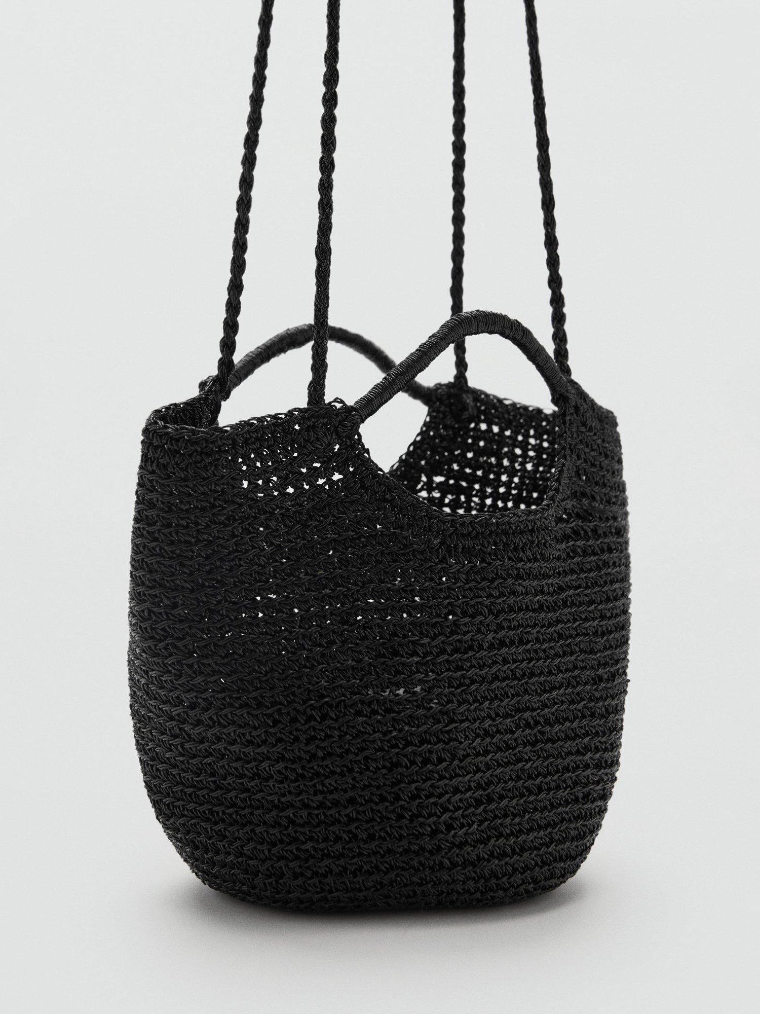 Product image 2 of 7, which shows Mango Platino Cross Body Bag, Black