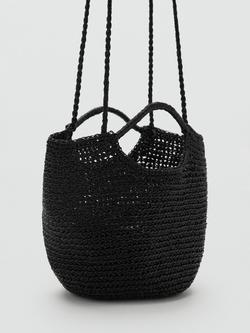 Mango Platino Cross Body Bag - view 2, Black