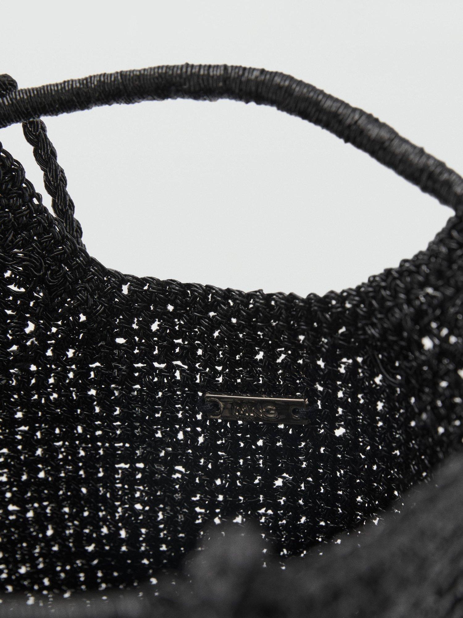 Product image 4 of 7, which shows Mango Platino Cross Body Bag, Black