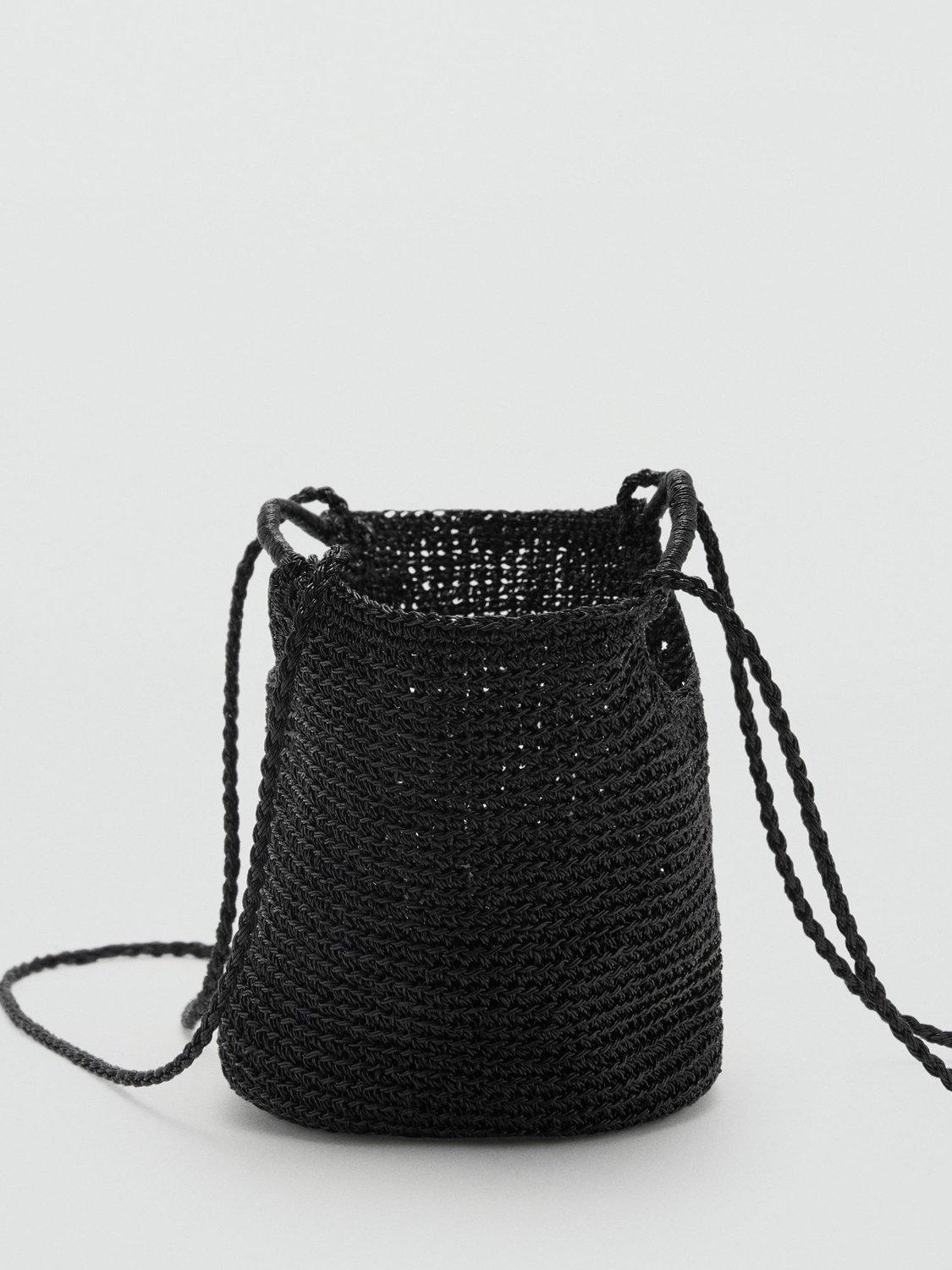 Product image 5 of 7, which shows Mango Platino Cross Body Bag, Black
