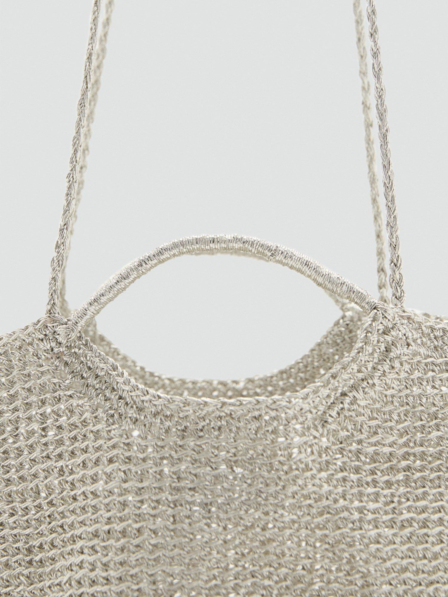 Product image 3 of 5, which shows Mango Platino Cross Body Bag, Silver