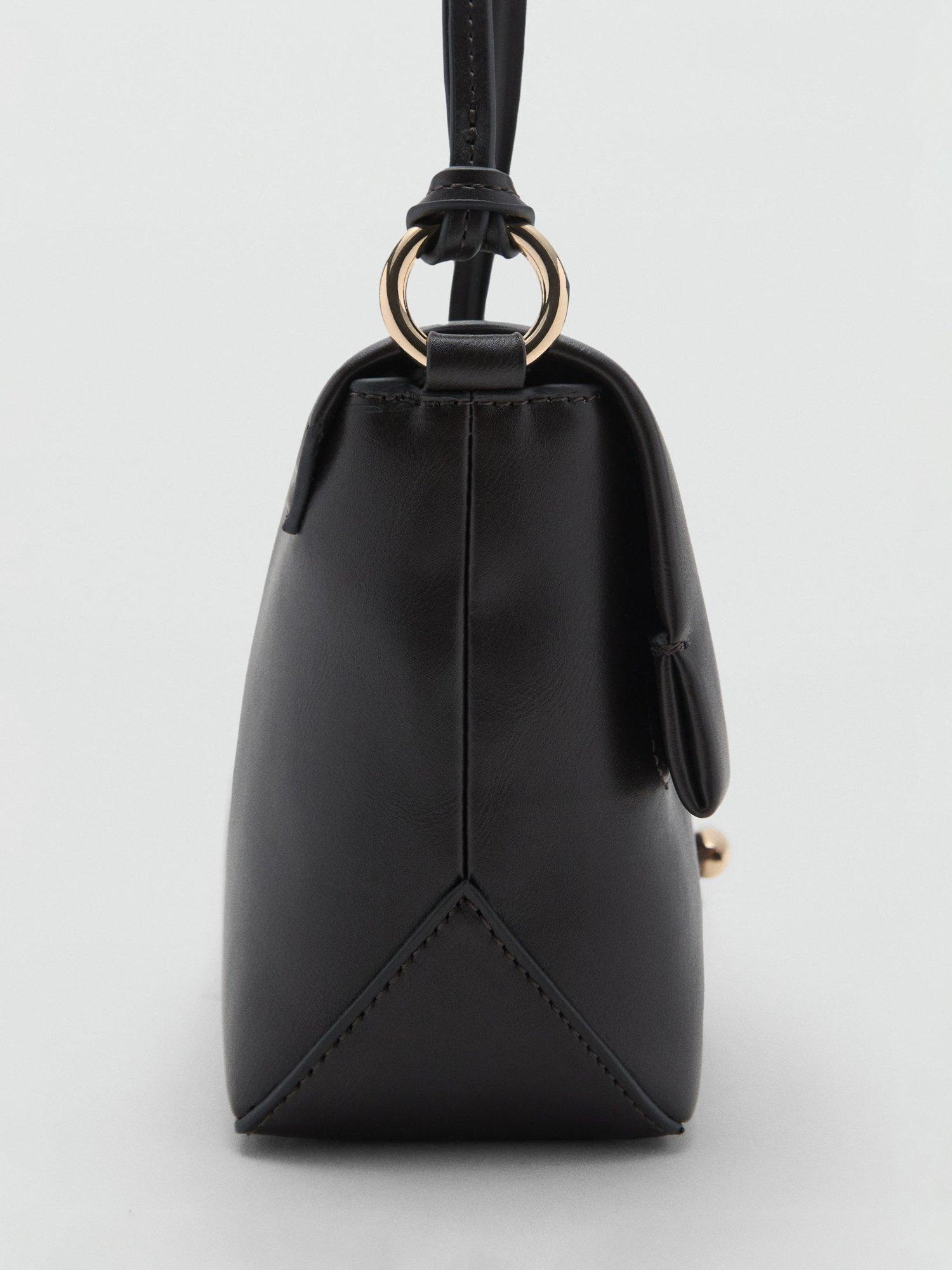 Product image 3 of 4, which shows Mango Verdejo Shoulder Bag, Dark Brown