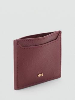 Mango Martes Card Holder - view 2, Dark Red