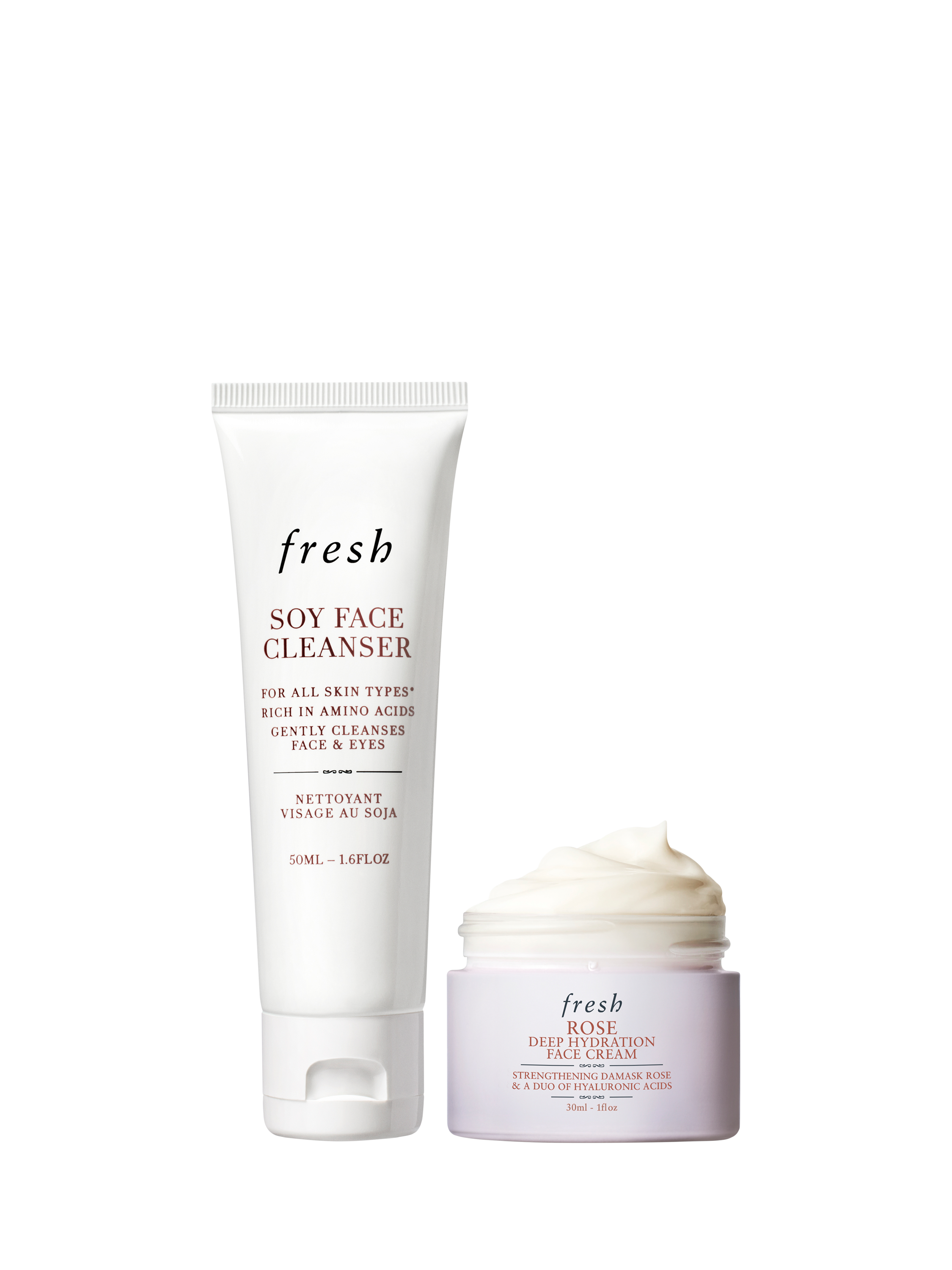 Product image 2 of 3, which shows Fresh Back to Basics Fresh Start Duo Ornament Skincare Gift Set