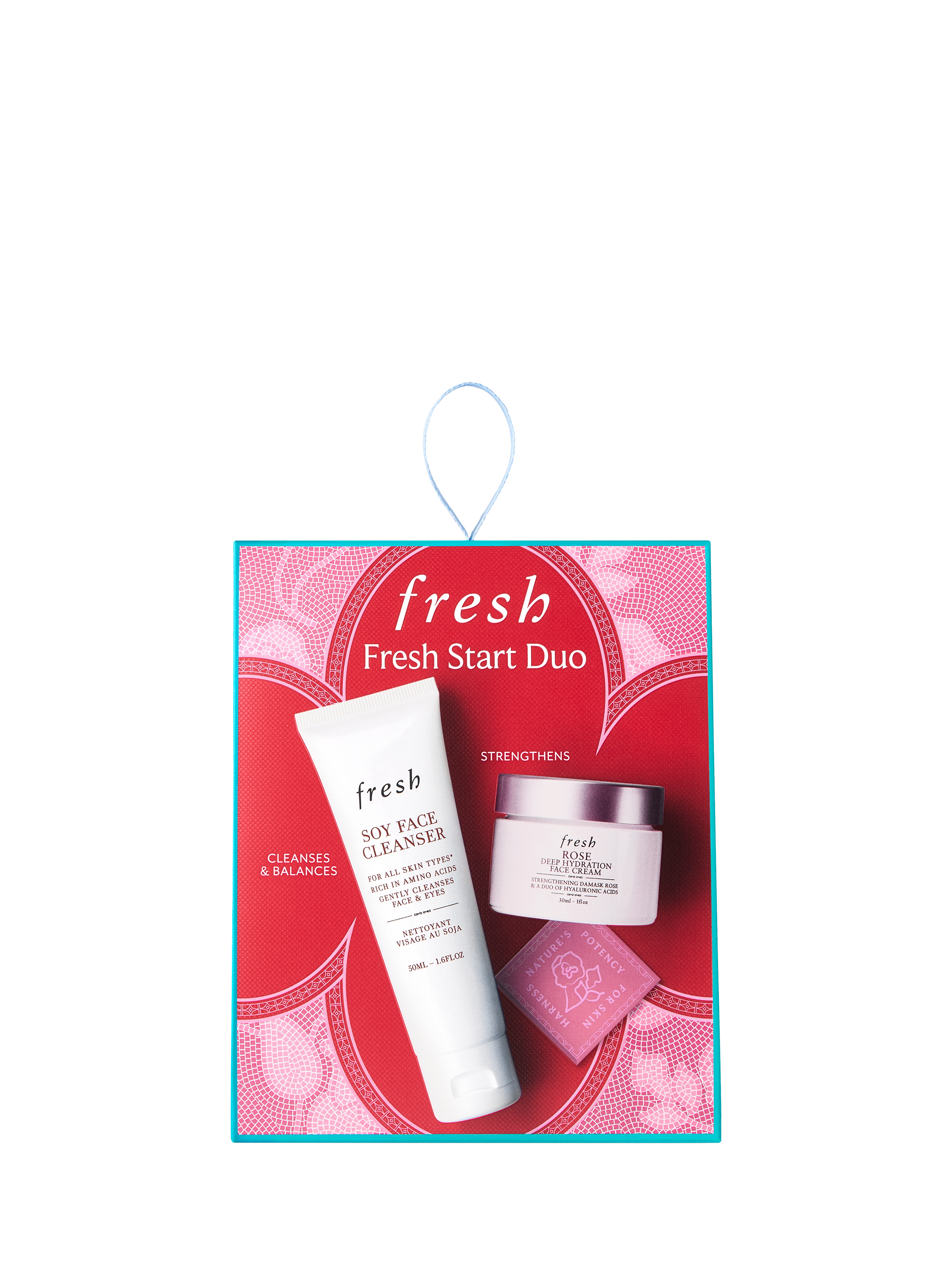 Product image 3 of 3, which shows Fresh Back to Basics Fresh Start Duo Ornament Skincare Gift Set