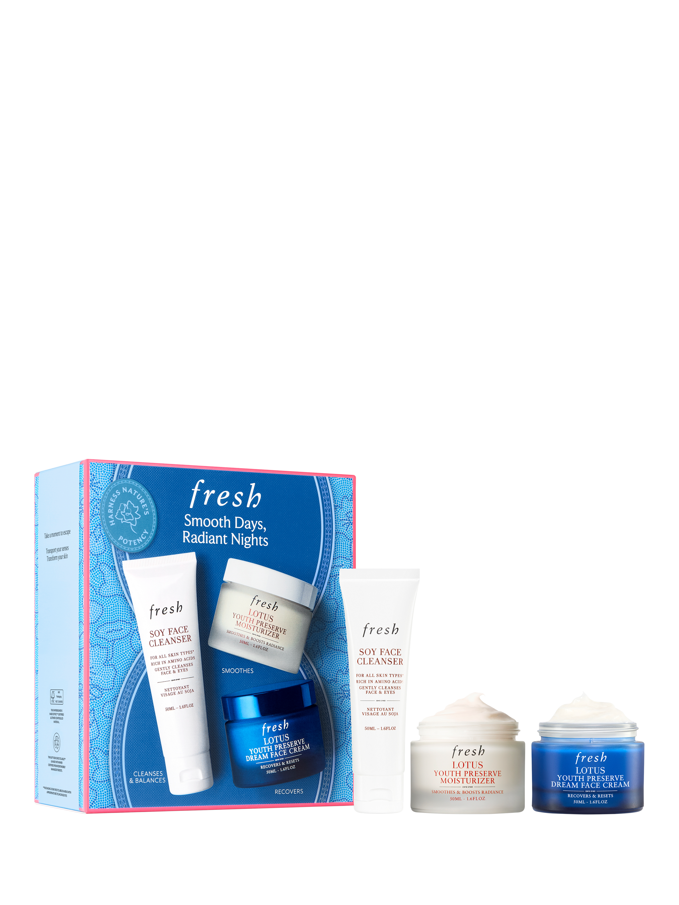 Product image 1 of 3, which shows Fresh Smooth Days Radiant Nights Skincare Gift Set