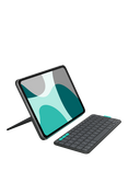 Logitech Flip Folio Case with Stowable Bluetooth Keyboard for iPad Pro 11" (M4), iPad Air 11" (M2 & M3) & iPad Air (5th gen), Graphite