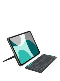 Logitech Flip Folio Case for iPad Pro 11" (M4 & M5), iPad Air 11" (M2 & M3) & iPad Air (5th Gen), Graphite, Graphite