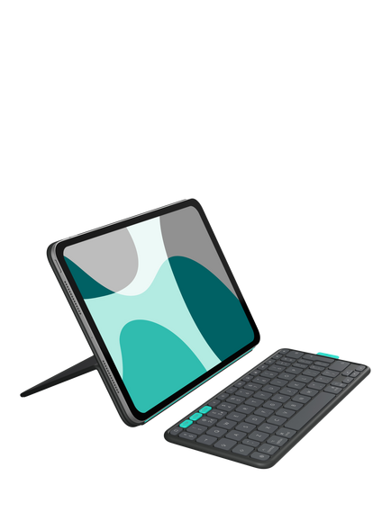 Logitech Flip Folio Case for iPad Air 11" & iPad Pro 11", Graphite, Graphite