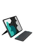Logitech Flip Folio Case with Stowable Bluetooth Keyboard for iPad Pro 13” (M4) & iPad Air 13” (M2 & M3), Graphite