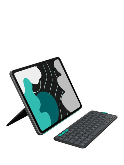 Logitech Flip Folio Case for iPad Pro 13" (M4 & M5) & iPad Air 13" (M2 & M3), Graphite, Graphite