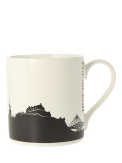 McLaggan Smith Edinburgh Skyline Bone China Mug, 350ml, Light Sky, Multi