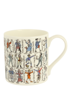 McLaggan Smith Picturemaps Famous Scots Bone China Mug, 350ml, Multi