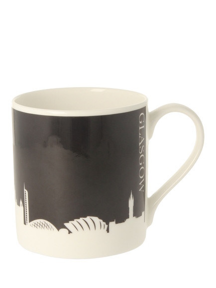 McLaggan Smith Glasgow Skyline Bone China Mug, 350ml, Dark Sky, Multi