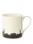 McLaggan Smith Glasgow Skyline Bone China Mug, 350ml, Light Sky