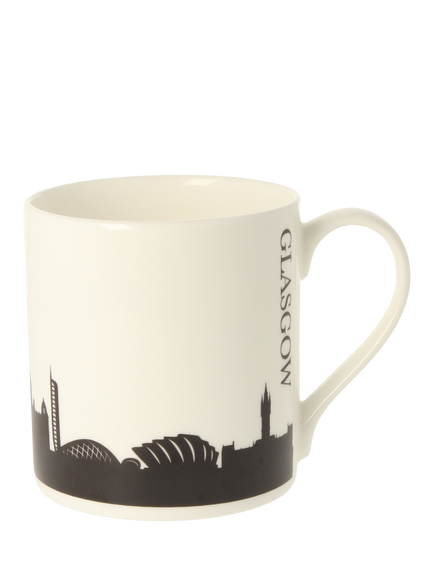 McLaggan Smith Glasgow Skyline Bone China Mug, 350ml, Light Sky, Multi
