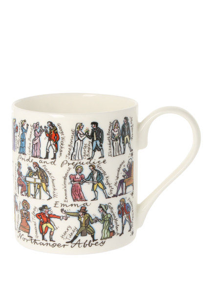 McLaggan Smith Jane Austen Bone China Mug, 350ml, Multi