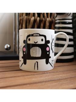 McLaggan Smith Little London Cab Bone China Mug, 350ml - view 2, Multi Multi